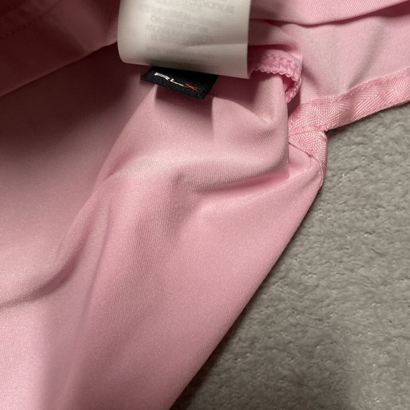 RLX Ralph Lauren Golf Polo Mens Large Pink Sea Island Performance Stretch - Picture 8 of 9